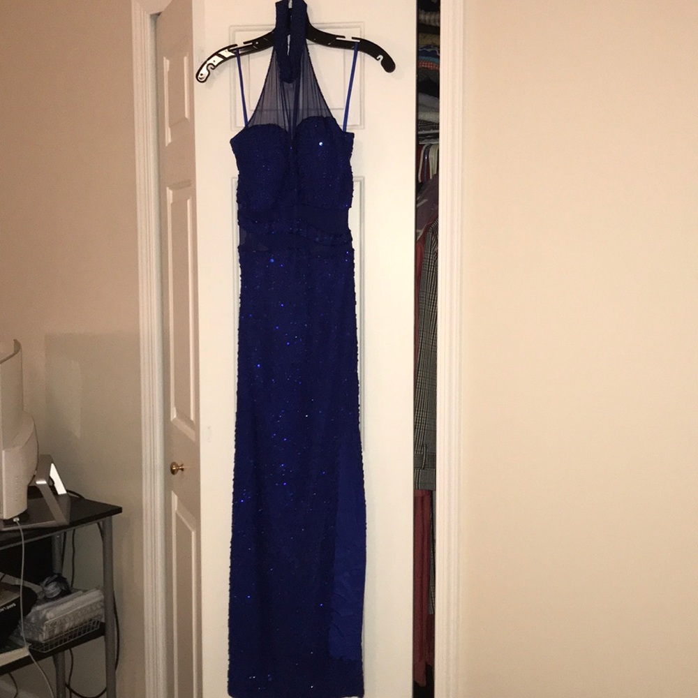 Cobalt blue formal dress
